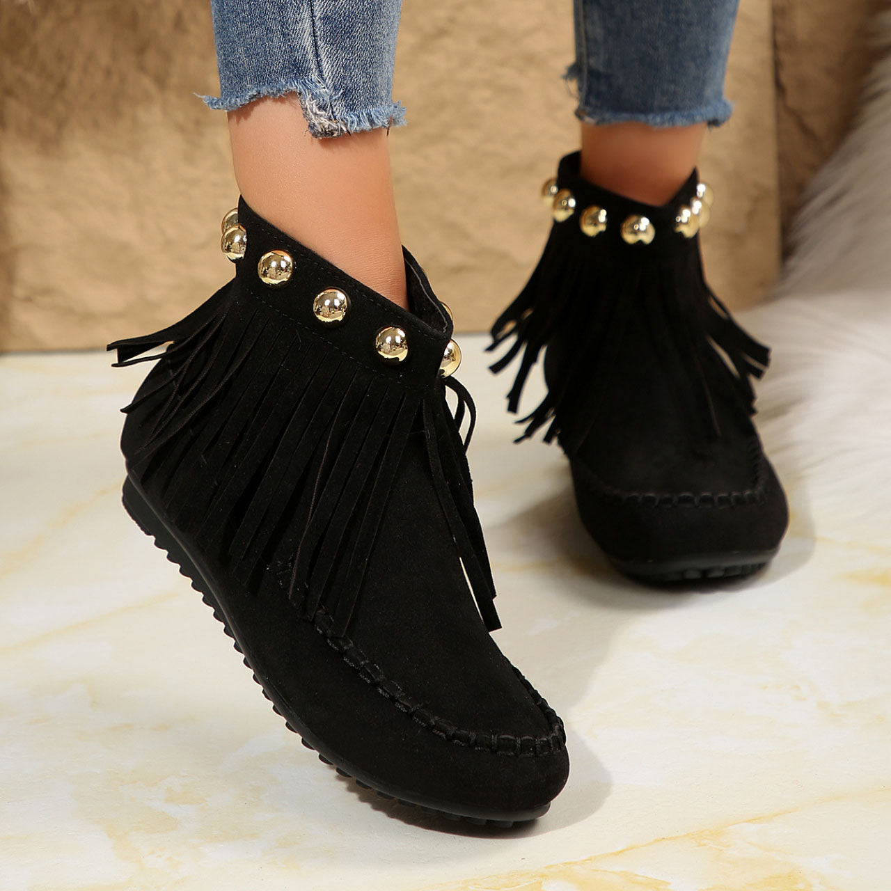 Catalina Fringe Boots