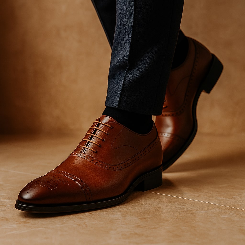 Vittore Leather Oxford Shoes