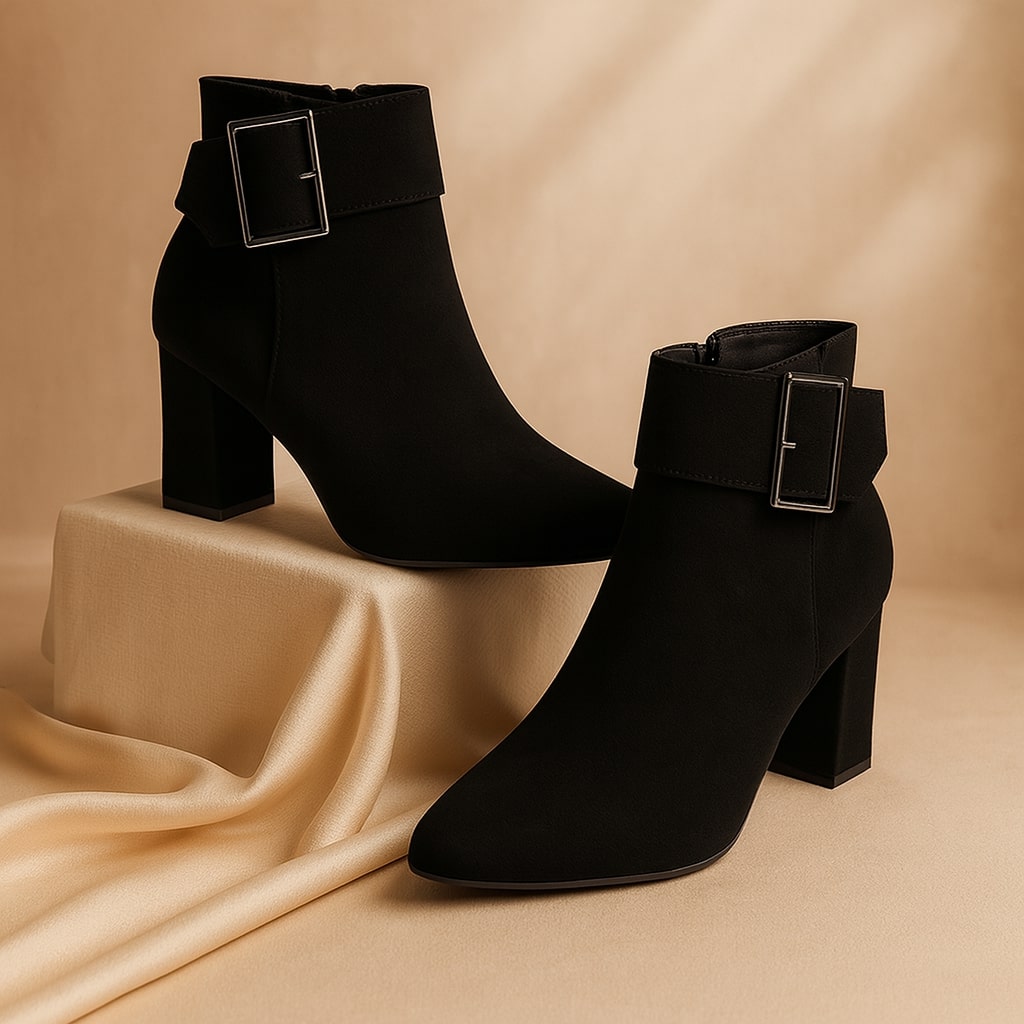 Alessia Suede Buckle Boot