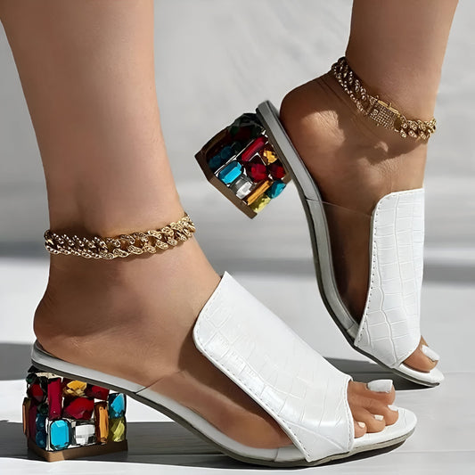 Lumi Jewel Block Heels
