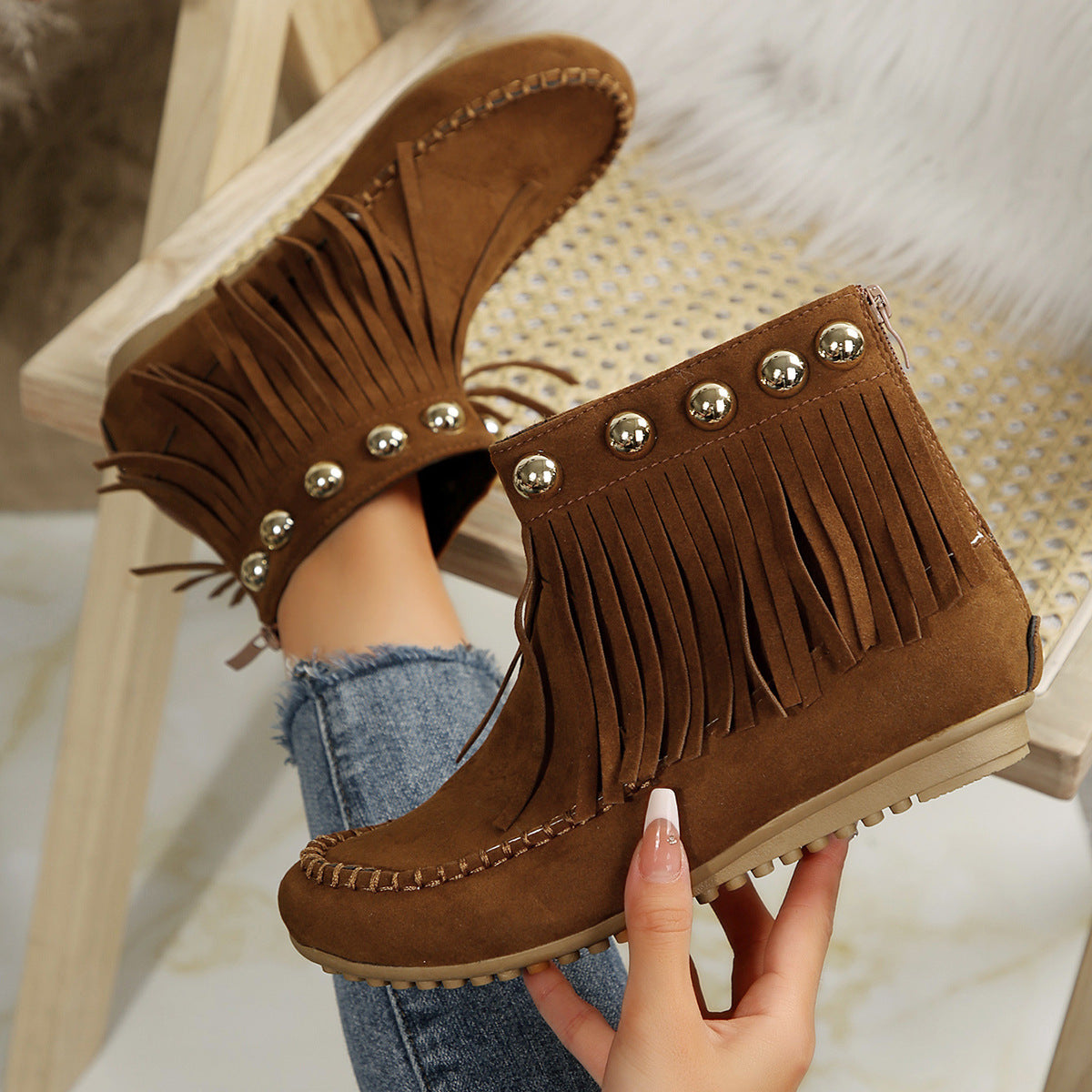 Catalina Fringe Boots